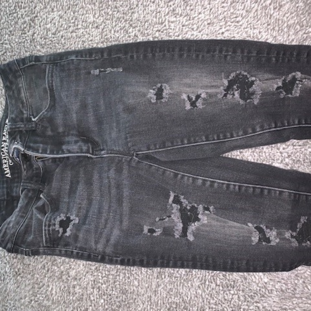 Black American Eagle High Waisited Jeans